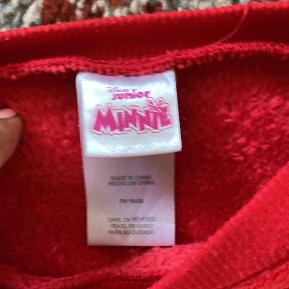 Toddler Minnie Mouse Fuzzy Sweatshirt size 3T - Picture 3 of 4